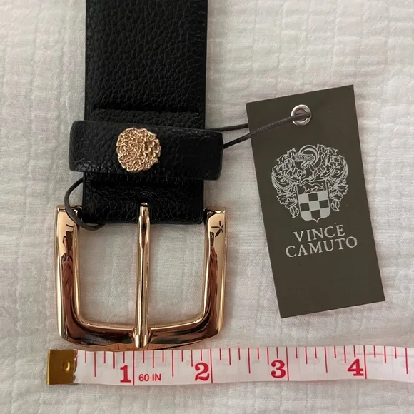 Vince Camuto Black and Gold Belt - Picture 5 of 7